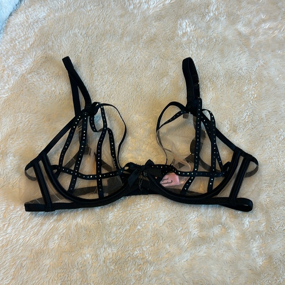 Agent Provocateur Rubi Bra 34B Gunmetal